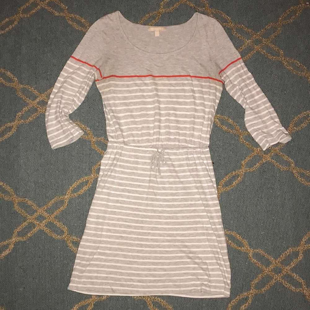 XS comfy Banana Republic grey dress with stripes